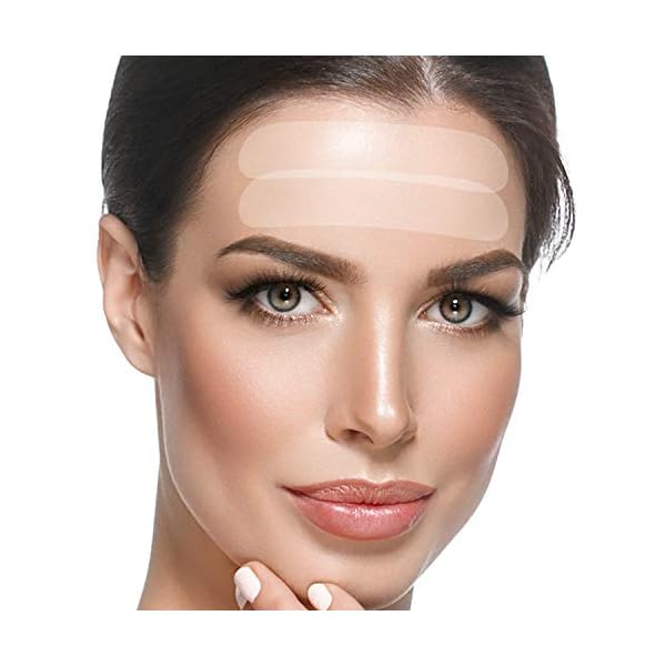 Blumbody Forehead Wrinkle Patches - Anti Wrinkle Facial Patches to Smooth Eyes & Forehead Wrinkles - Non-Silicone Face Tape for Fine Wrinkles between Eyes & Face - 50 Patches (Up to 60 day supply)