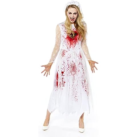 amscan Bloody Bride Halloween Costume Size 8-10 Cover