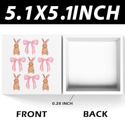 Pink-Bunny-Decor-Easter-Decorations-Easter-Decor-Pink-Bow-Decor-Home-Farmhouse-Office-Bedroom-Church-Decor-Rustic-Rabbit-Wooden-Box-Block-Plaque-Wooden-Box-Sign-for-Desk-Table-Bookshelf-Tabletop Pink Bunny Decor Easter Decorations Easter Decor Pink Bow Decor Home Farmhouse Office Bedroom Church Decor Rustic Rabbit Wooden Box Block Plaque Wooden Box Sign for Desk Table Bookshelf Tabletop