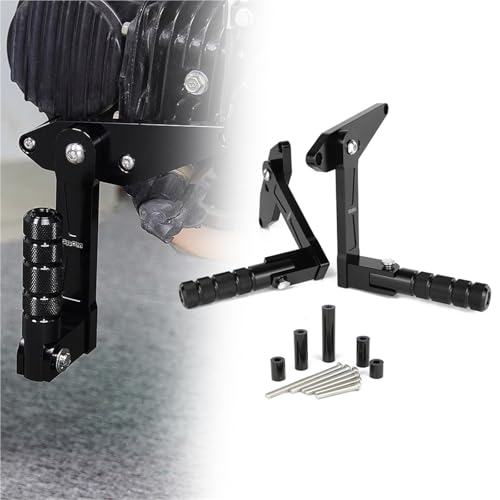 Repose-pieds réglables moto pour Grom 125 MSX125 guidon supports conducteur pivotants 360