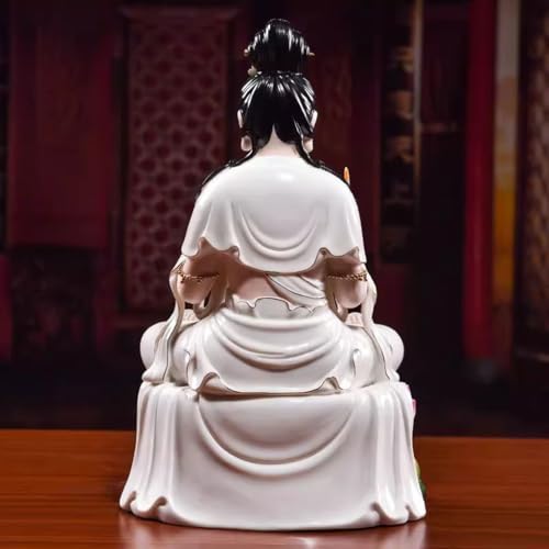 Statue de Bouddha peinte à la main en céramique de salon