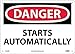 National Marker Danger, Starts Automatically, (D465RB)