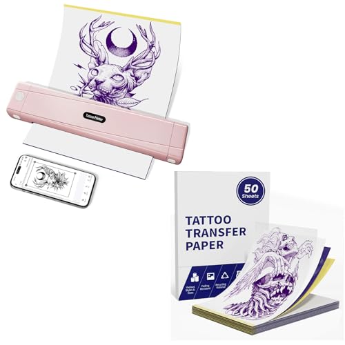 Machine Transfert de Tatouage Bluetooth Rose pour Réussir ses Pochoirs sans Rater les Lignes Fines