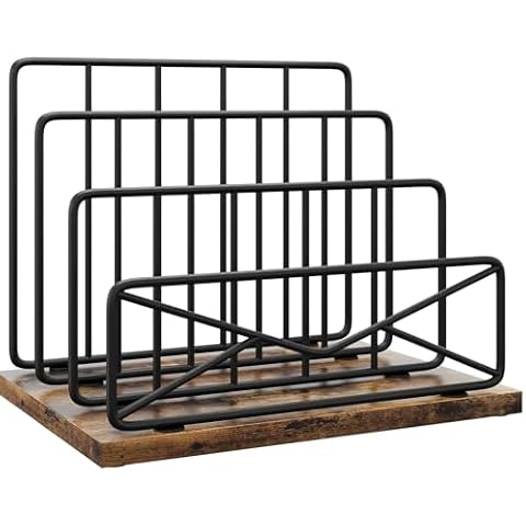 HavenlyYouth Desktop Mail Sorters Mail Organizer-with 2 or 3 Slot Matte Black Metal Desktop Mail Sorter Metal Storage File Holder Letter Sorter Organizer for Home or Office Desktop (3 Slot) Cover