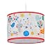 Produktbild Relaxdays Kinderzimmerlampe, für Jungen & Mädchen im Kinderzimmer, Tiere, Zoo, E27, Hängelampe, H x D: 126 x 30 cm, bunt