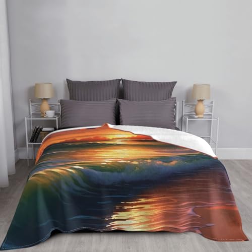 Couverture polaire en flanelle 152x127 cm pour lit et canapé - 4
