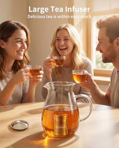 House Again Large Tea Infuser with Scoop, Extra Fine Mesh Tea Strainers for Loose Tea and - image 9