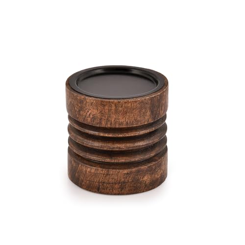 Mahasu Candlestick Holder Round Wood Candlesticks for Home Wedding Table Decor Centerpiece Gift for Wedding, Party, Home (4