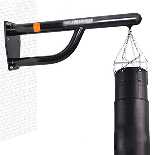 Heavy Punch Bag Wall Bracket, Boxing Punching Bag Shelf Fitness Equipment, Hanging Sandbags On The Wall, Horizontal Bar Pull-ups For Boxing Gym, Fitness Club ( Color : Black , Size : 104x32cm )