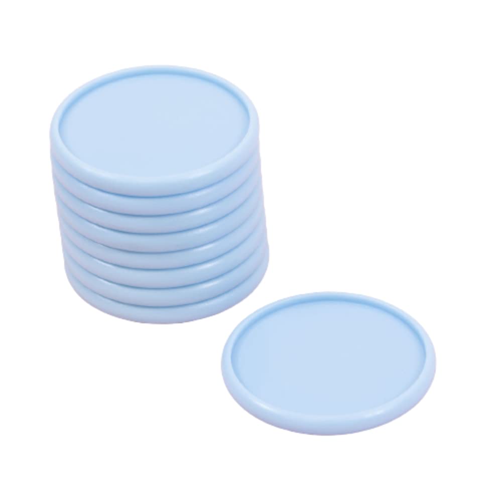 Craftelier - Plastic Disc Rings L for Binding Planners, Agendas or Albums | Ideal for Scrapbooking and other Crafts | Pack of 9 pcs 45 mm Diameter - Colour Baby Blue
