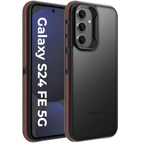 Image of A rtistque Frosted Ultra Matte Back Cover Case for Samsung Galaxy S24 FE 5G | Smooth Sides with Grip | Shockproof TPU Protective Design | Raised Camera Edges | Samsung S24 FE Back Cover - Brown