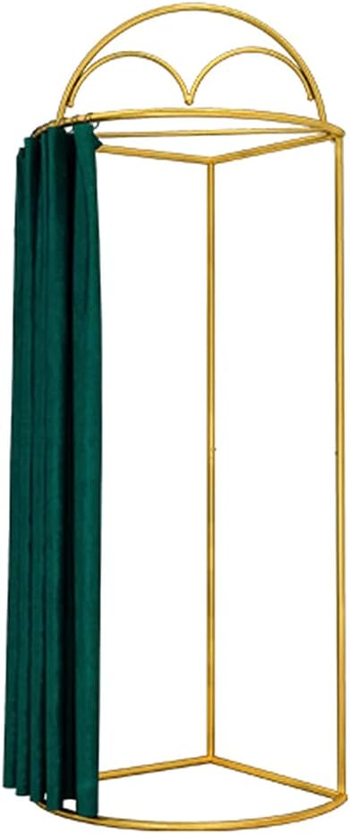 Fashion Changing Rooms Clothing Store Fitting Room Luxury Metal Frame Temporary Locker Room Movable Dressing Room Portable Changing Room for Mall Bedroom Furniture