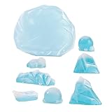 iceberg dessin Conception réaliste : conçue de manière réaliste pour simuler la magnificence de l'arctique, pratique pour créer des paysages miniatures détaillés, décoration sous-marine en résine, figurine d'iceberg sous-marin