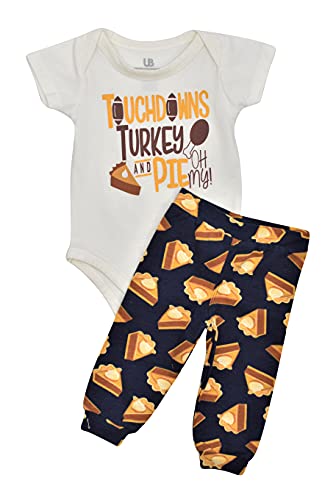 Image of Baby Boys Girls 2pc Outfit Set Short Sleeve Bodysuit with Pants