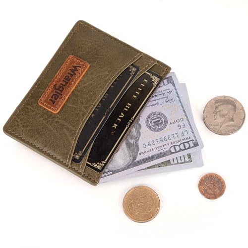 Image of Montana West X Wrangler Card Holder Wallet Minimalist Small Credit Card Wallet Rfid Blocking Ultra Slim ID Card Holder for Women