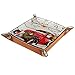Valet Tray Rangement de bureau Plateau pliable en cuir Rangement de bijoux Camion de Noël Santa Claus pour bureau, clé, bijoux