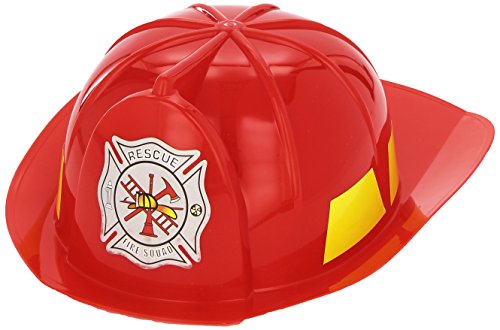 Carnival Toys 5492 - Capacete de bombeiros, vermelho