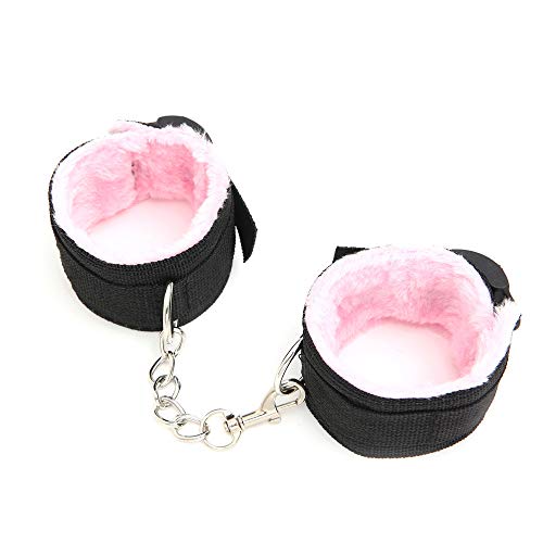 Namaakbont Cat Ears Hair Clip Furry Wolf Fox Long Tail Kostuum Halloween Party Neck Chocker Cosplay Set (Roze) - Afbeelding 3