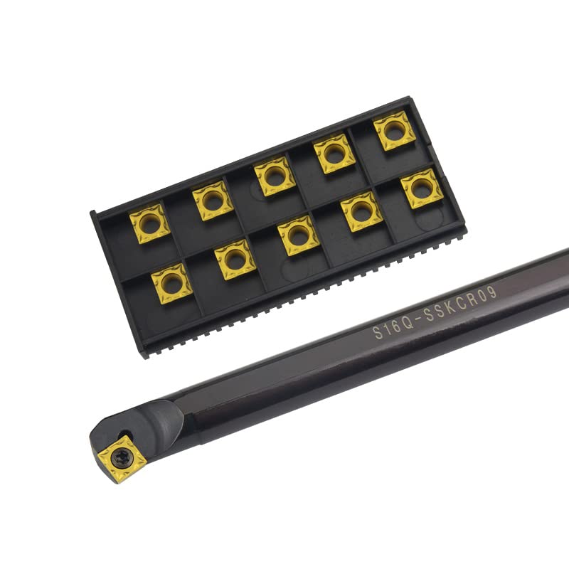 1pc S12M-SSKCR09 S16Q-SSKCR09 S25S-SSKCL09 Internal Turning Tool Holder Carbide Inserts SCMT SSKCR/L CNC Lathe Cutting Tools(S16Q-SSKCL09,NO Insert)