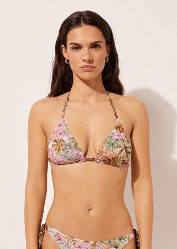 Woman's Triangle Swimsuit Top Wild Tropics2