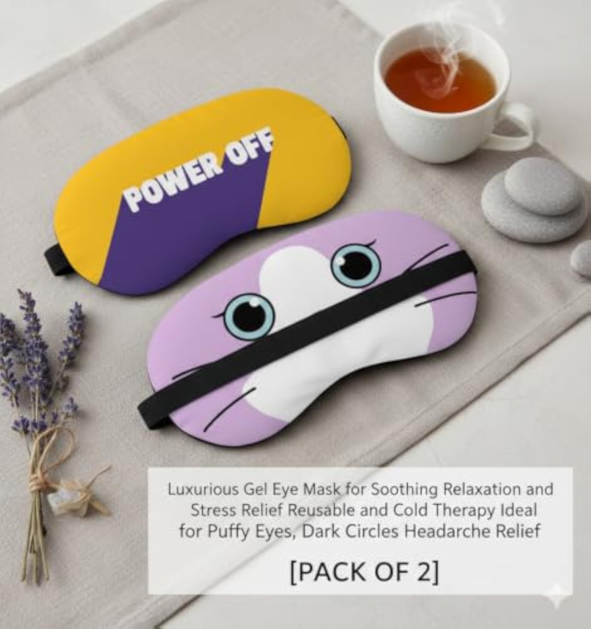 Power Off Cartoon Sleep Mask for Sleeping