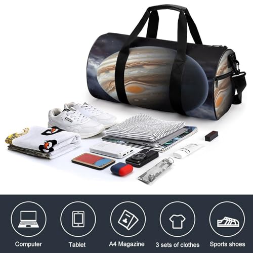 Gym Bag For Women Men Lightweight Jupiter Landscape Print Duffel Bag Personalized Travel Bags For Travel Sports4