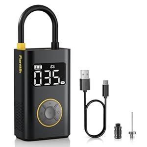 Fanttik X9 Pro Tragbare Elektronische Luftpumpe, 1 Min Schnelles aufblasen Elektrische Kompressor, 10, 3 BAR/150 PSI Luftkompressor mit LED-Licht für Fahrrad, Auto, Motorrad und Ball-Klassisch Schwarz