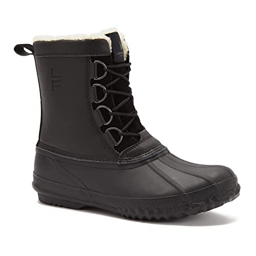London Fog Foxley Snow Boots for Men- Black, 11 Medium
