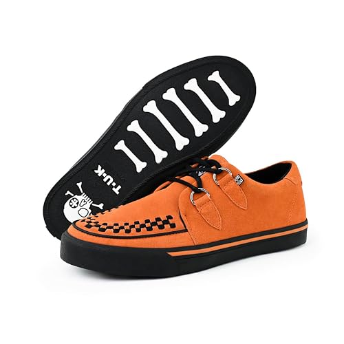 Image of TUK Suede Creeper Sneaker Shoes for Women and Men, D Ring Lace Up Shoes