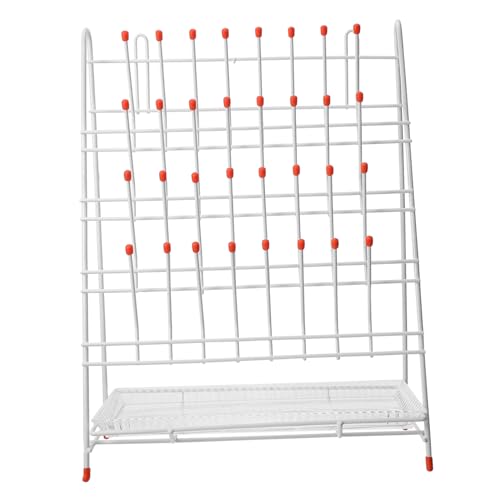 Cabilock Test Tube Drying Rack Slot Laboratory Draining Rack for Efficient Bottle Drying Saving Design Enhanced Stability with Slip Pads
