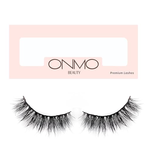 Image of Beauty False Eyelash For Women-Natural & Lightweight Faux Mink Fake Eyelashes /Long Lasting Eye Makeup Lash 5D / Soft & Comfortable Black Reusable Cat Eye Lashes -Fluttery & Wispy (Peaches 12)