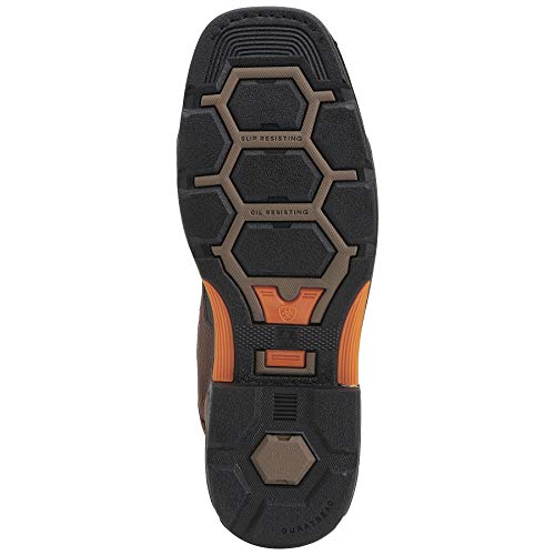 ARIAT Ariat Men's Overdrive 8" Wide Square Toe Composite Toe Work Boot, Chestnut/Brown, 13 M US