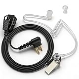 HYS Covert Air Tube Earpiece with PTT Surveillance Security Headset Compatible with Motorola CP040 DP1400 GP2000 GP300 Walkie Talkie (1 pcs) - Image 1