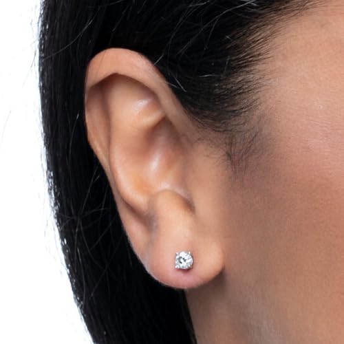 Image of Amazon Essentials 0.25 to 1 Carat IGI Certified Solitaire Lab Grown Diamond Stud 14k Gold 4 Prong Round Cut Earrings (G-H Color VS1-VS2 Clarity)