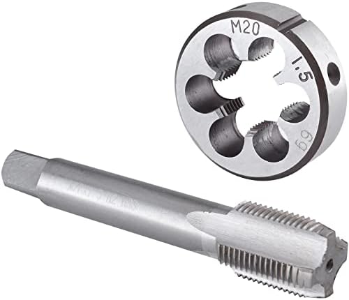 Uxcell 3pcs Etric Hand Tap And Die Set, 11 X 1 Taper/Plug Thread Taps - View #4