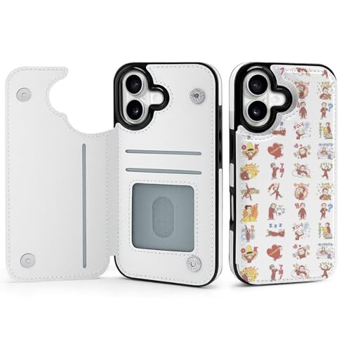 手帳型 おさるのジョージ (1) 対応 iPhone 17 ケース カード収納 スマホケース 財布型 携帯ケース 軽量 全面保護 スタンド機能 おしゃれ お祝いギフト