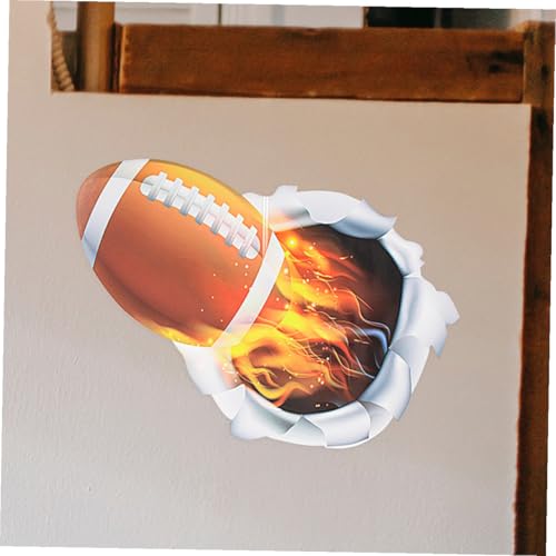 Stickers de pared deportivos 3D Rugby y Béisbol 2 piezas miniatura 6