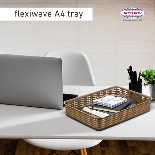 Image of FLEXIWAVE A4 TRAY (POLY) COFFEE BROWN