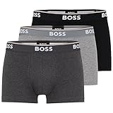 [HUGO BOSS] [ヒューゴボス] ボクサーパンツ 綿 3枚セット メンズ 下着 前閉じ 50475274 GREY(061) L [並行輸入品]