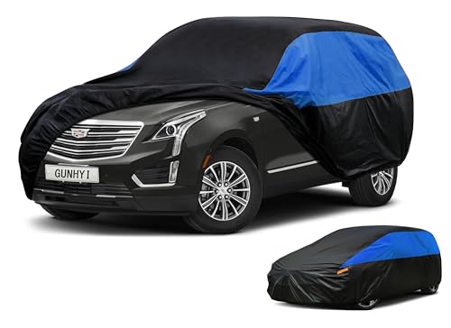 Image of GUNHYI Cadillac Car Cover Custom Fit Cadillac XT5 Waterproof All Weather, Lightweight Full Car Cover Outdoor Sun UV Rain Dust Snow Wind Protection.
