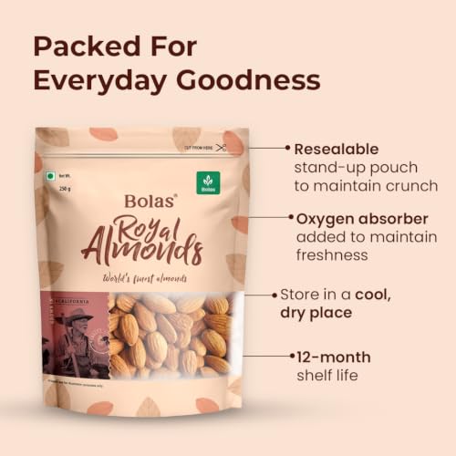 Bolas Store Bolas Royal California Almonds 250g - Image 8