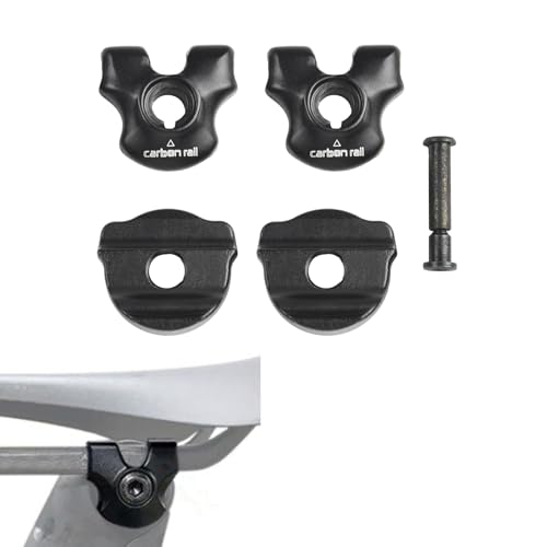 Bike Seatpost Clamp For Carbon Saddle Rails Adapter Oval Round Clip, 7×7mm/7×9mm Bicycle Seat Tube Clamp, Seat Post Tube Clip With Install Screws (7x7mm)