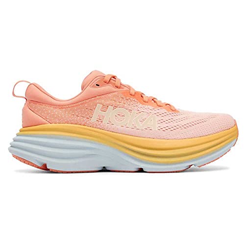 Hoka One Women's Running Shoes, Shell Coral Peach Parfait, 10 US