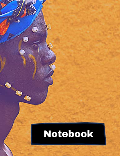 Notebook: African Print Composition Notebook - College Ruled 120 Pages - Large 8.5 x 11 Paperback