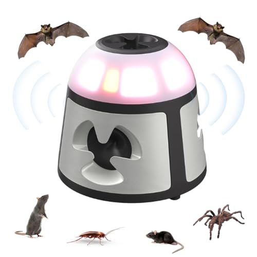 WRQIOO Mäuse Vertreiben, 360° Ultraschall Mäuseabwehr, Ultraschall Gegen Mäuse Und Ratten, Plug In Ultraschall Rattenabwehr mit LED, für Innen Schutz und Schädlingsbekämpfer WRQIOO Mäuse Vertreiben, 360° Ultraschall Mäuseabwehr, Ultraschall Gegen Mäuse Und Ratten, Plug In Ultraschall Rattenabwehr mit LED, für Innen Schutz und Schädlingsbekämpfer