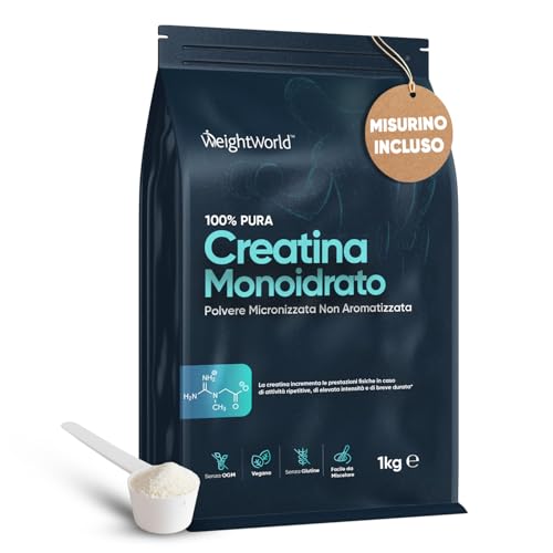 Creatina Monoidrata Micronizzata 1kg, 330 Dosi