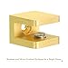 Uxcell Brass Glass Shelf Clamp - 10Pcs Adjustable Bracket Support Holder for 5-8mm Thick Glass, Gold