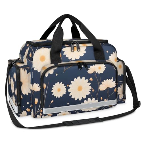 GzLeyigou First Aid Bags Empty, Pretty Florals Emergency Bag First Aid Kit Multiple Compartment Kit Carrier On Call Trauma Bag For Paramedics Emergency Medical Supplies Kit