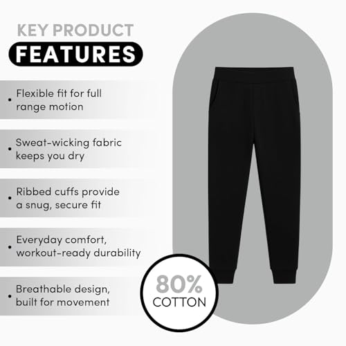 BenBen Boys Fleece Joggers Sweatpants with Pockets Athletic Running Loungewear 5y to 16y2