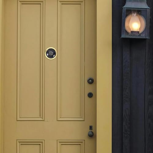 Visor de puerta ajustable PartyKindom con ángulo amplio, cubierta de privacidad y acabado dorado para puertas con diámetro de agujero 14-18mm miniatura 7